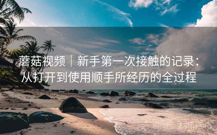蘑菇视频｜新手第一次接触的记录：从打开到使用顺手所经历的全过程  第2张