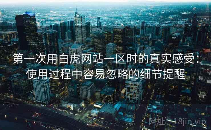 第一次用白虎网站一区时的真实感受：使用过程中容易忽略的细节提醒  第1张